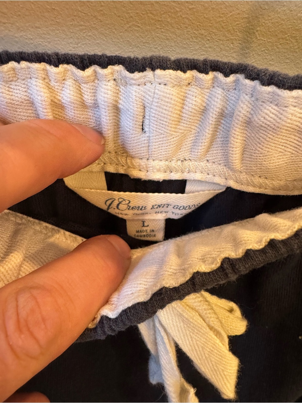 J. Crew Men’s Striped Drawstring Joggers